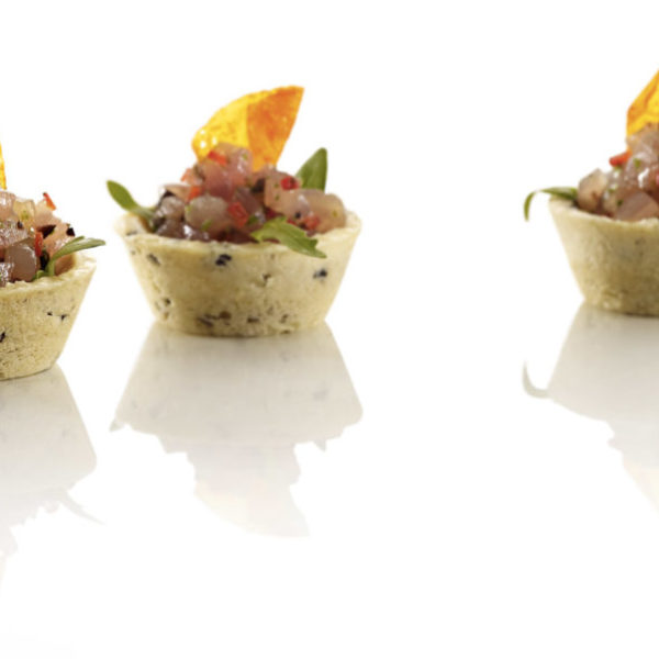 Tartelettes Oliva-rozmarín snack 4,2cm 160ks/ 5 plato