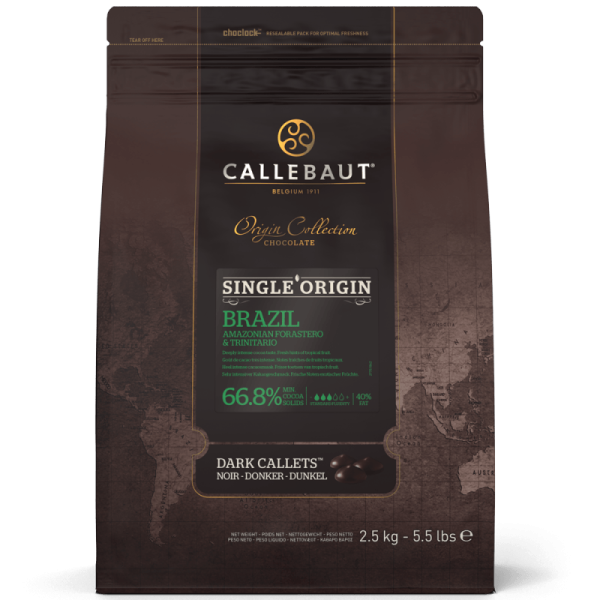 Brazília horká čokoláda 66,8% Callebaut 2.5kg