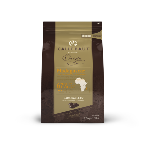 Madagaskar horká čokoláda 67% Callebaut 2.5kg