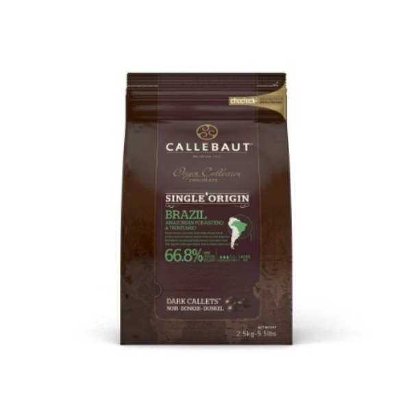 Brazília horká čokoláda 66,8% Callebaut 2.5kg