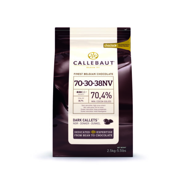 Horká čokoláda 70,5% Callebaut 2.5kg