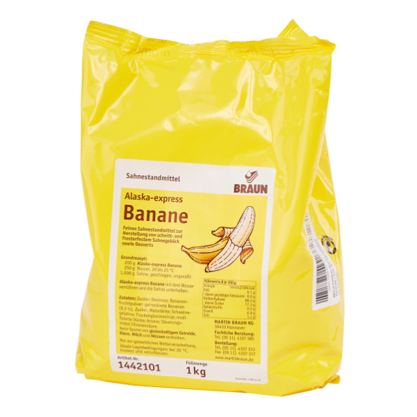 Banán - smotanový krém 1kg