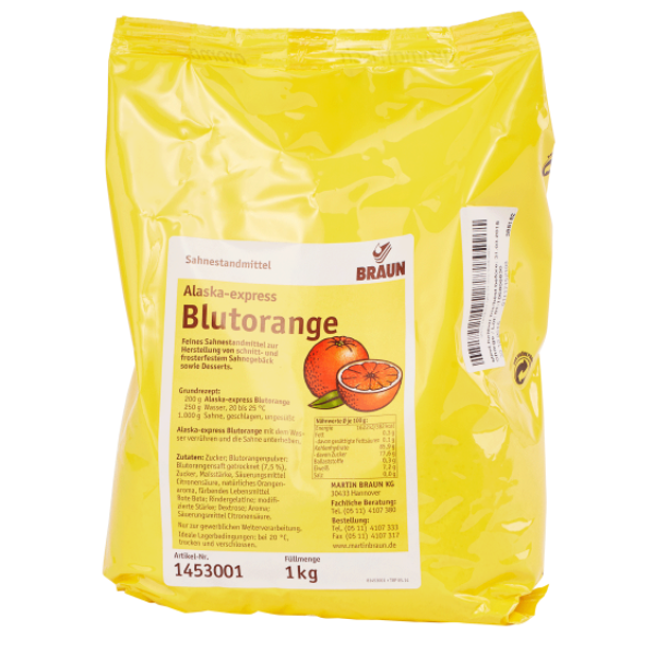 Červený pomaranč - smotanový krém 1kg