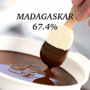 Čokoláda na pitie horká Madagaskar 67% 1kg (20ks)
