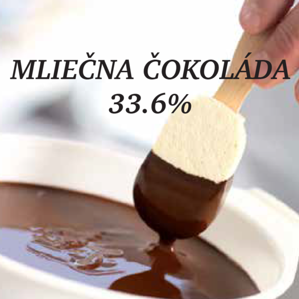 Cokolada na pitie mliecna 33,6% 1kg/20ks/