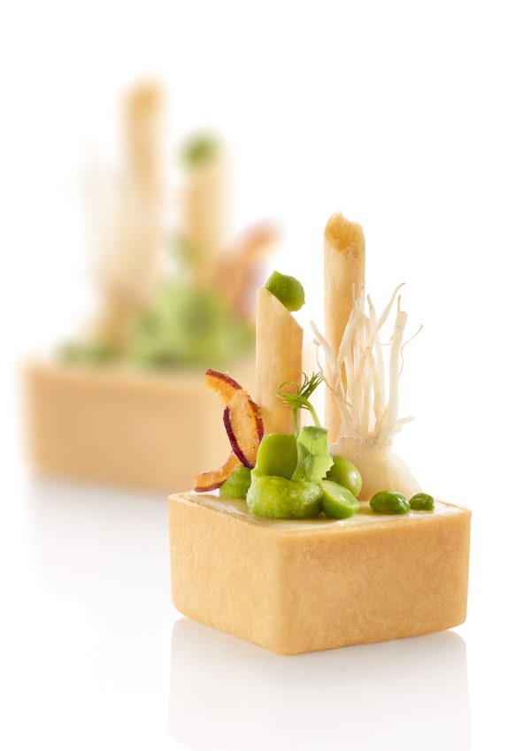 Tartelettes Snack Mini Butter štvorec 3,3cm 45ks plato - Image 3