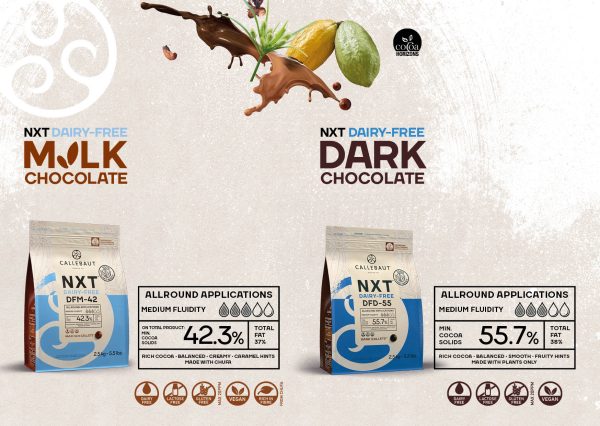 NXT Vegan horká čokoláda 55,7% Callebaut 1kg náhradné balenie - Image 3