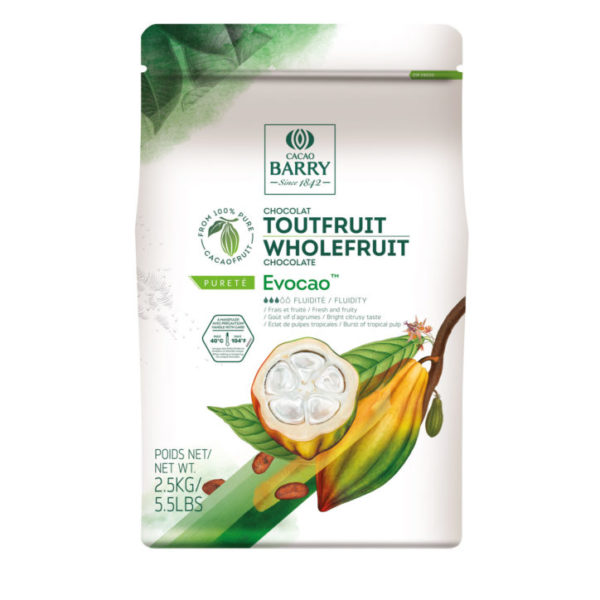 Evocao WholeFruit horká čokoláda 72,5% 1kg