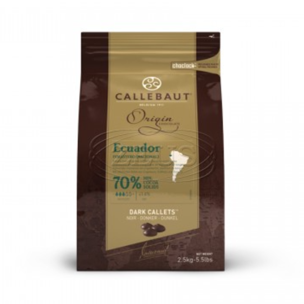Equádor horká čokoláda 70% Callebaut 1kg