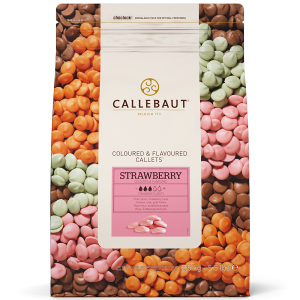 Jahodová čokoláda Callebaut 2,5kg