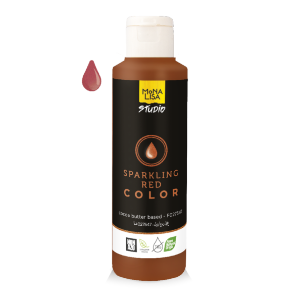 Kakaové maslo trblietavé červené 245g