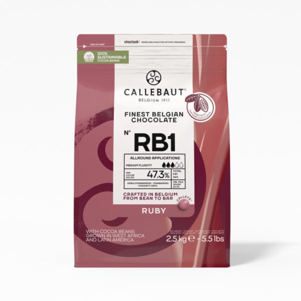 Ruby čokoláda Callebaut 2.5kg
