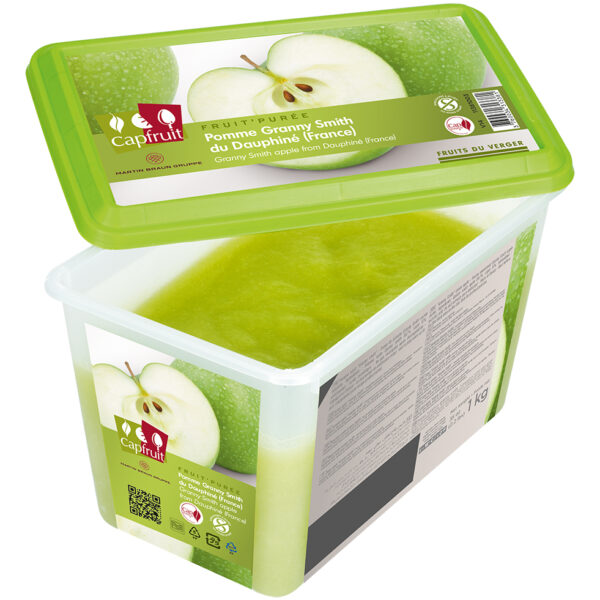 Mrazené pyré zelené jablko 0% cukru 1kg