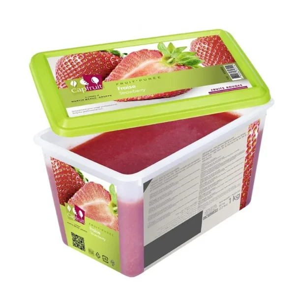 Mrazené pyré jahoda , 0% cukor, 1kg
