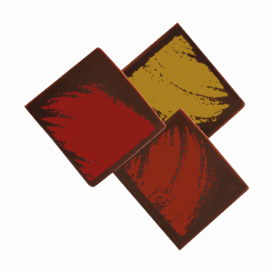 Dekorácia štvorec 3 druhy 126ks