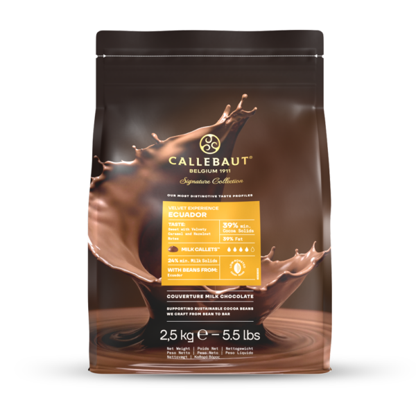 Ekvádor Origin mliečna čokoláda 39% 2,5kg