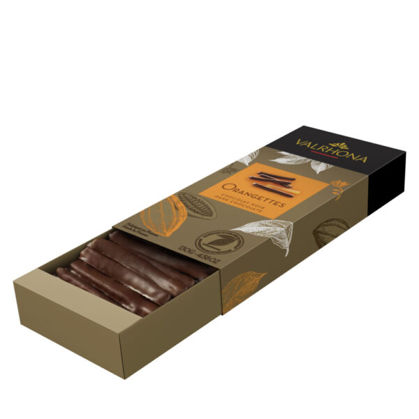 Valrhona pomarančová kôra v čokoláde130g